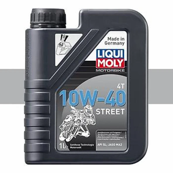 Liqui Moly 10W-40 Street 10W40 4T Sentetik Motor Yağı 1 Litre