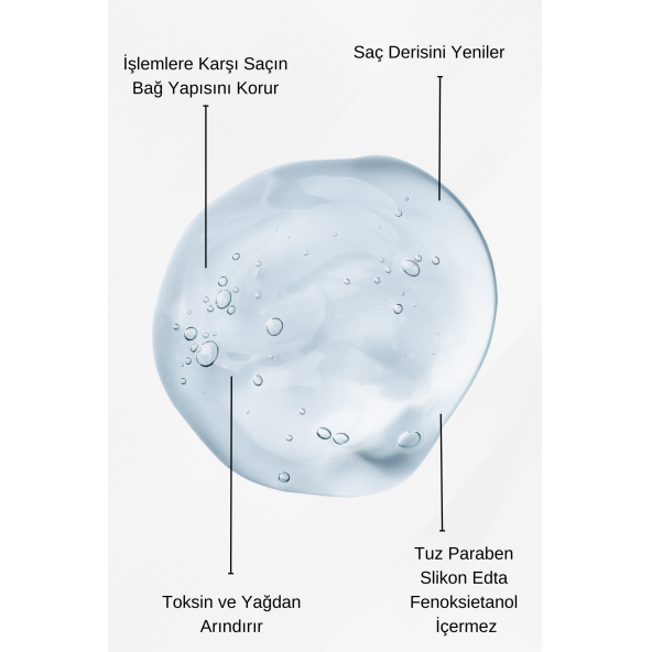 Detox Etkili 12 Doğal Aktifli Arındırıcı Onarıcı ve İşlem Öncesi Sonrası Koruyucu Tuzsuz Şampuan - 2