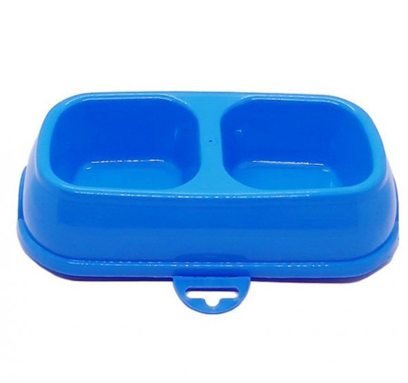 Evcil Hayvan Kedi Köpek Çift Bölme Mama Su Kabı Büyük Boy - 2