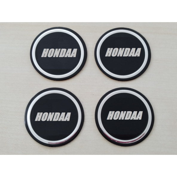 HONDA UYUMLU JANT GÖBEK ARMASI Alüminyum 6cm HONDA jant göbeği - HONDA jant arması ürün görseli