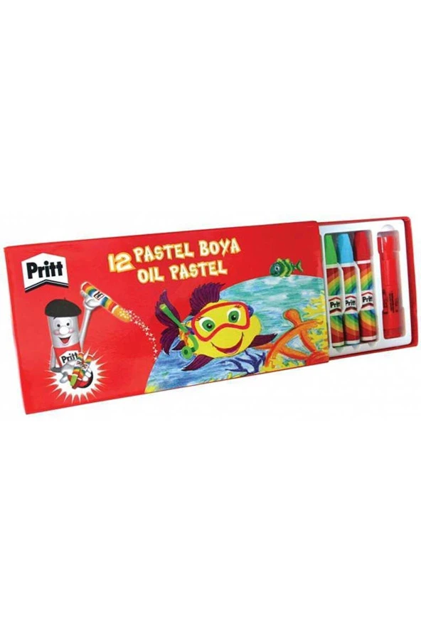 Pritt Pastel Boya Karton Kutu 12 Renk Pastel Boya