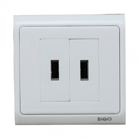 Sıva Üstü 2 Port USB 2.0 Duvar Prizi - Klemensli