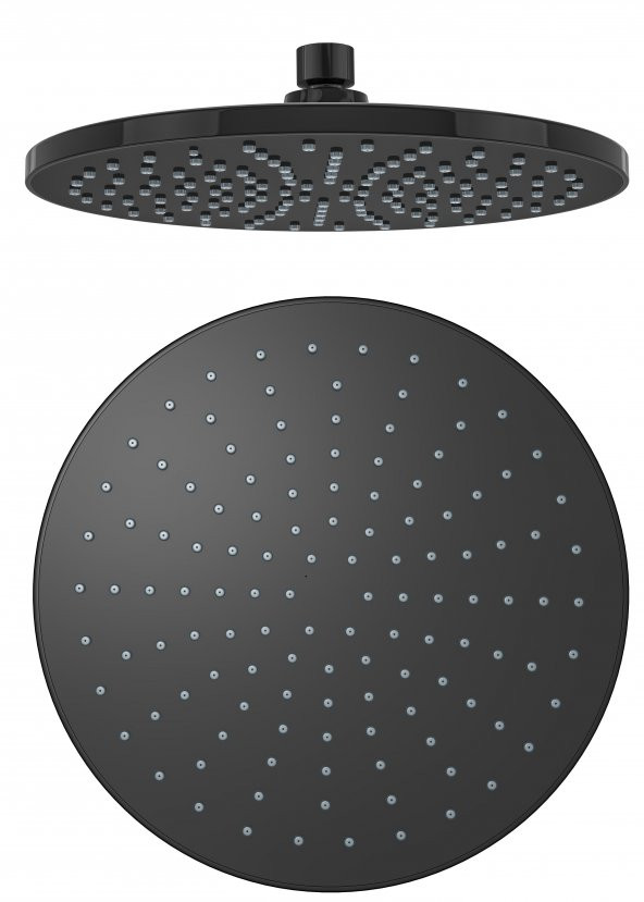 Valtemo Yuvarlak Siyah Ankastre Tepe Banyo Duş Takımı Set VS-4600 - 3