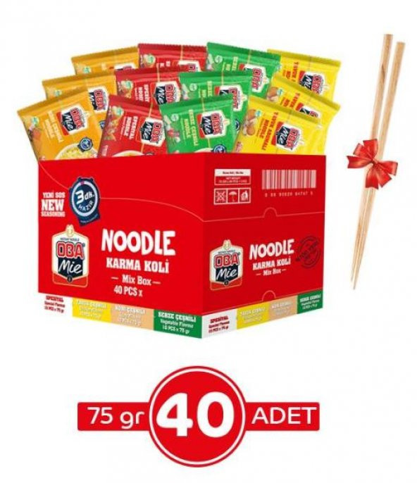 Oba Mie Karma Çeşnili Noodle 40lı