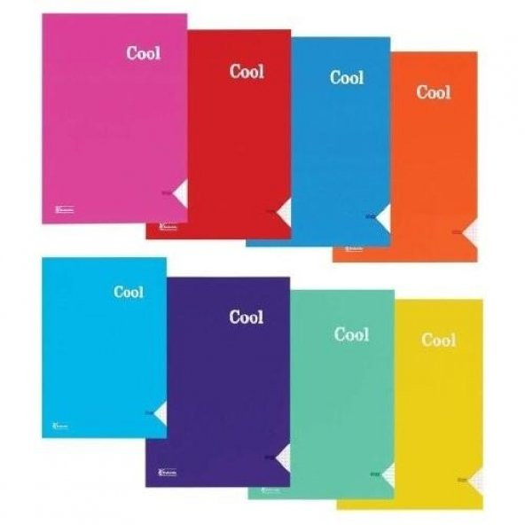 Keskin Color Cool A4 100 Yaprak PP Çizgili Dikişli Defter