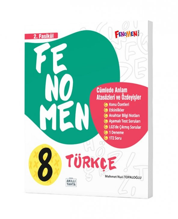 FENOMEN 8 TÜRKÇE 2.FASİKÜL (CÜMLEDE ANLAM, ATASÖZLERİ VE ÖZDEYİŞLER)