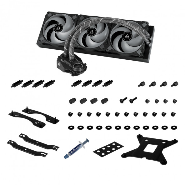 Arctic Liquid Freezer II - 420 A-RGB Intel / AMD Uyumlu, 420mm Radyatörlü, 3x14cm P14 PWM Fanlı, Sıvı İşlemci Soğutucu (LGA1700 Kit Dahil) (AR-ACFRE00109A - 5