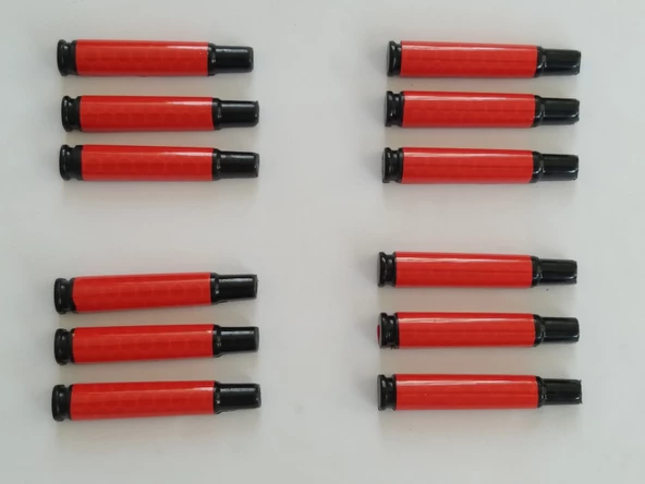 KAPI BADEMİ TAKIM MERMİ KIRMIZI FOSFORLU (4 KAPI İÇİN) KAPI SÜSÜ, KAPI TAKOZU, KAPI KORUMASI - Resim 2