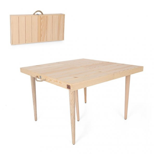 105 cm Katlanabilir Kamp Masa Seti Bahçe Masası - Balkon Masası - Kamp Masası