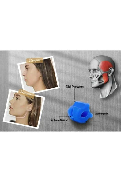Yüksek Kalite Jawline Balls Çene Egzersiz Topu Sağlıklı Besin Sınıfı Silikon BUYBOX - 4