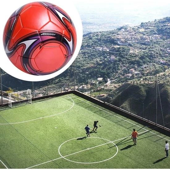 Yüksek Kalite Dikişli No:5 Renkli ve Desenli Maç/Antreman Futbol Topu Halısaha Topu - 8