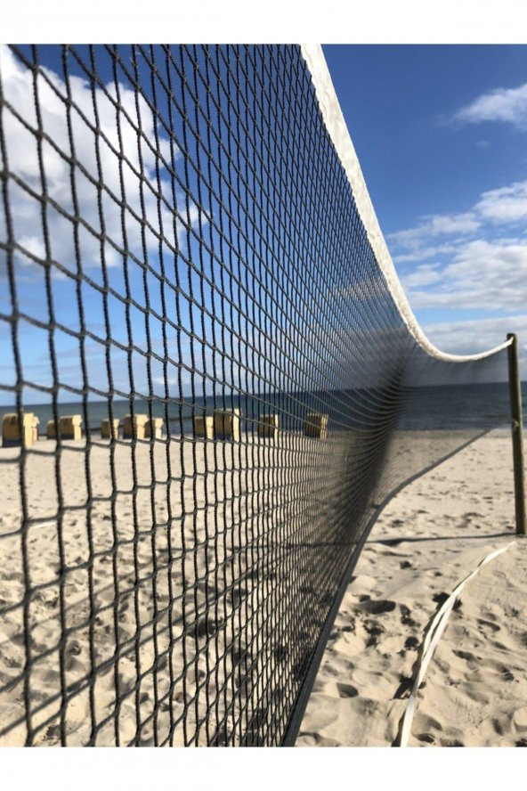 9.5 Metre Taşınabilir Pratik ve Profesyonel Voleybol Filesi Beach&Okul&Sahil&Otel Tipi Voleybol Ağı - 4