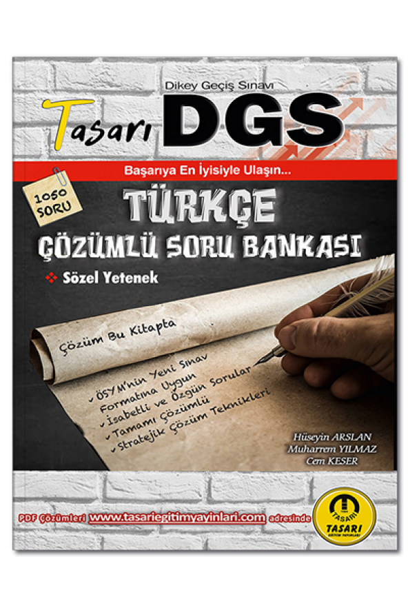DGS Türkçe Çözümlü Soru Bankası Tasarı Eğitim Yayınları - 2