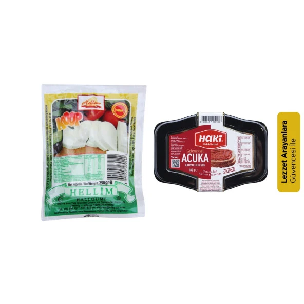 Kahvaltıya Tat Veren Paket (Haki Acuka 180gr + Koop Süt Hellim 250gr)