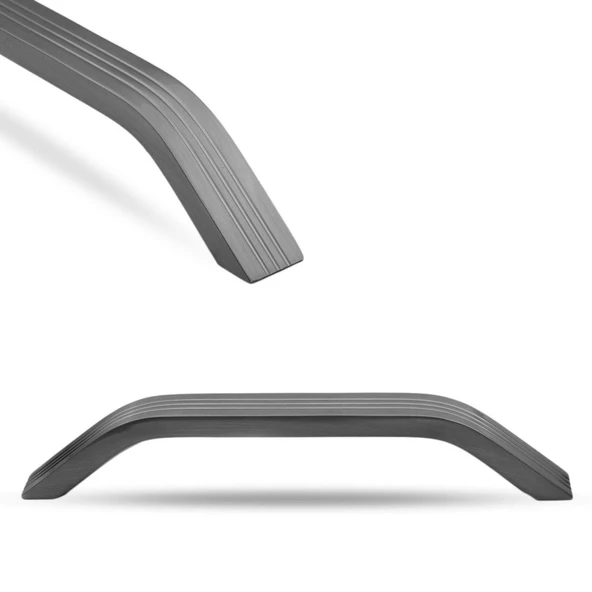 Bermuda Mobilya Çekmece Mutfak Dolap Dolabı Kapak Kulpu Kulbu (160 MM-16.0 CM) Füme Metal Kulpları