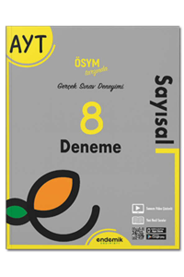 2022 AYT Sayısal 8li Deneme Sınavı Endemik Yayınları - 1