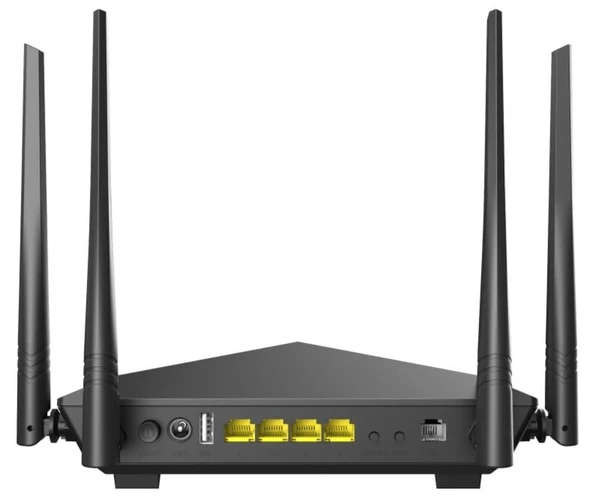 TENDA V12 AC1200 4PORT ADSL/VDSL 1200Mbps MODEM/ROUTER - 4