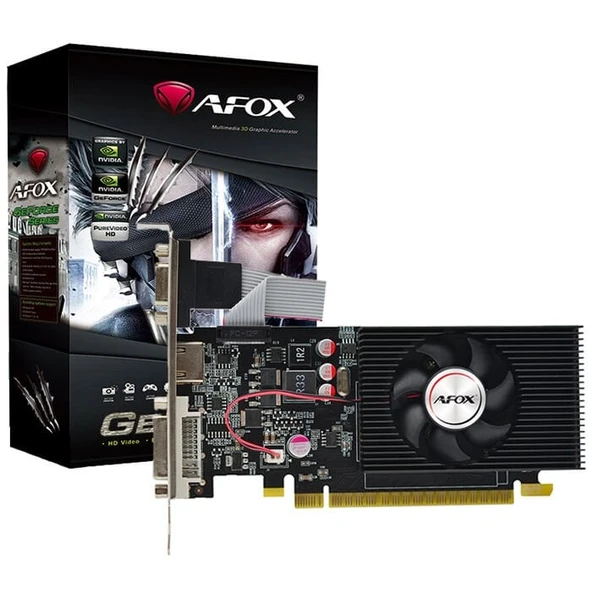 AFOX GEFORCE GT730  4GB DDR3 128Bit AF730-4096D3L6 (LP) - 1