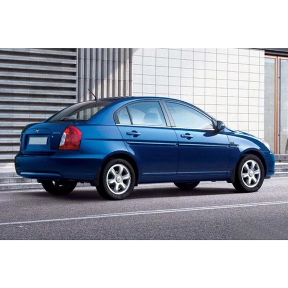 HYUNDAİ ACCENT ERA 2005- KROM CAM ÇITASI 4 PRÇ - Resim 2
