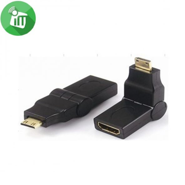 Mini HDMI Hareketli Çevirici 180 Derece Ayarlı
