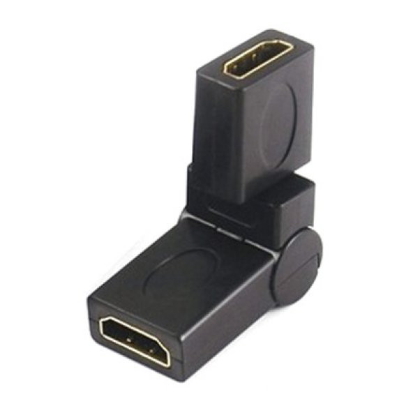 HDMI Dişi - Dişi Hareketli 180 Derece Ayarlı Ara Aparat ürün görseli 1