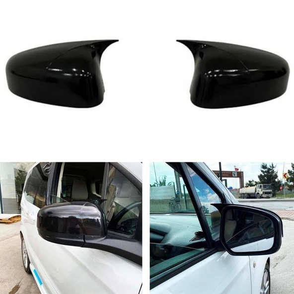 Ford Courier Batman Yarasa Ayna Kapağı Piano Black 2014-2017 - 4