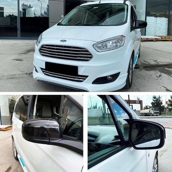 Ford Courier Batman Yarasa Ayna Kapağı Piano Black 2014-2017 - 2