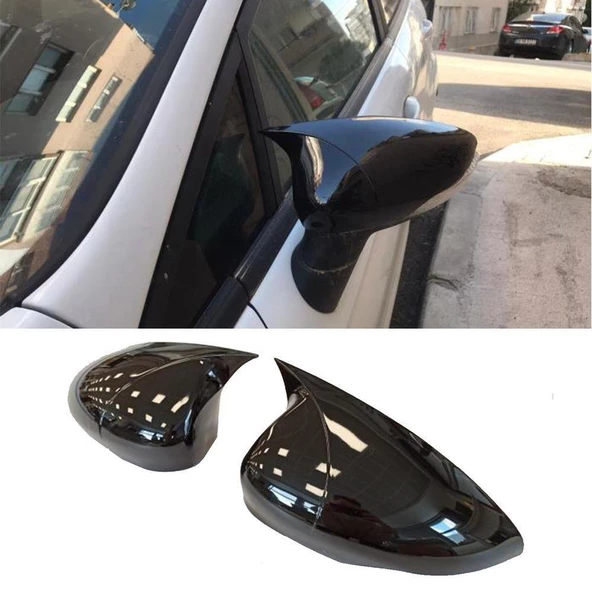 Ford Fiesta MK6 Batman Yarasa Ayna Kapağı 2008 2017 PİANO BLACK - 2