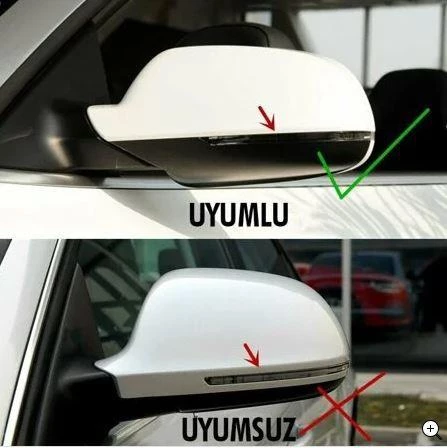 Audi A3 8P Batman Yarasa Ayna Kapağı Piano Black / 2008-2012 - 2