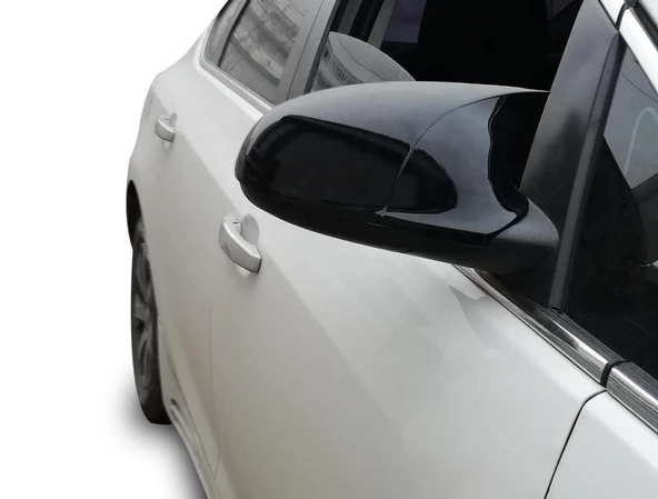 Fiat Albea 2002-2009 Batman Yarasa Ayna Kapağı Piano Black ABS - 2