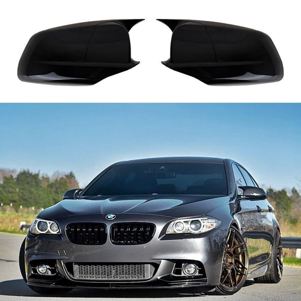 BMW F10 5 Serisi Yarasa Batman Ayna Kapağı Piano Black 2010-2013