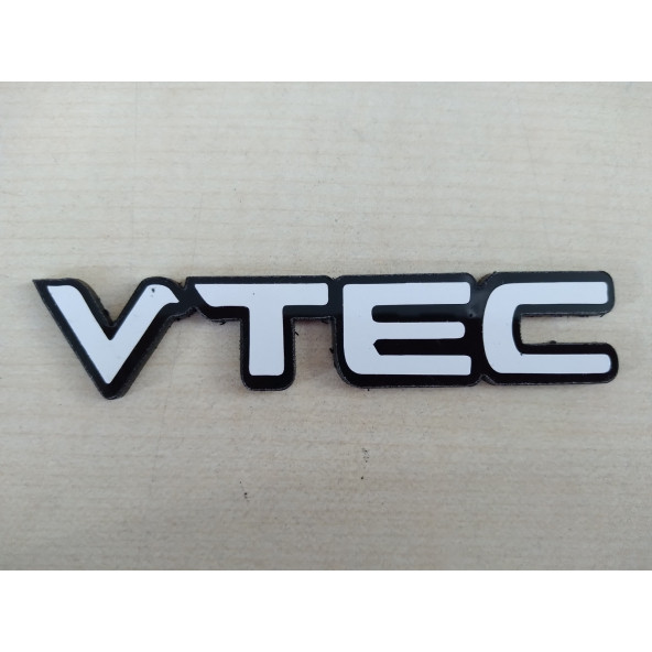 VTEC LOGOSU BEYAZ HONDA (VTEC LOGO) VTEC ARMASI, VTEC YAZISI - Resim 2