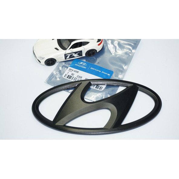 DK Tuning Elantra CN7 Siyah Ön Panjur Logo Hyundai İle Uyumlu - 6