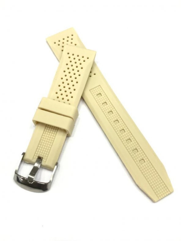 24 mm Renkli Benekli Silikon Saat Kordonu Kayışı - 3