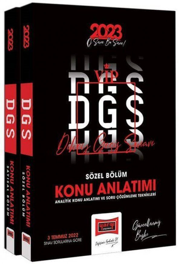 2023 DGS VIP Konu Anlatımlı Modüler Set Yargı Yayınları