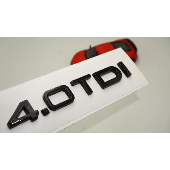 Audi 4.0 TDi B7 B8 B9 Siyah ABS 3M 3D Bagaj Yazı Logo Orjinal - 1