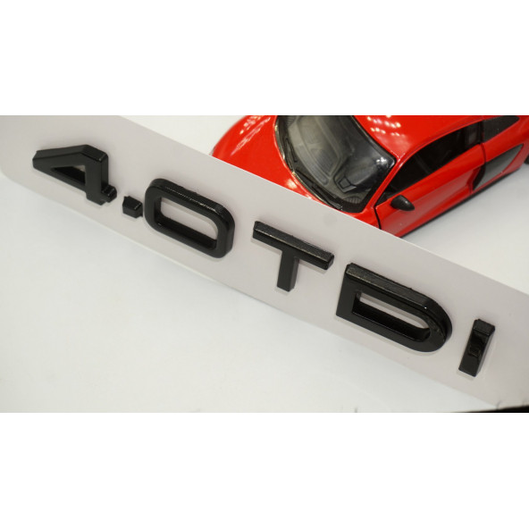 Audi 4.0 TDi B7 B8 B9 Siyah ABS 3M 3D Bagaj Yazı Logo Orjinal - 4