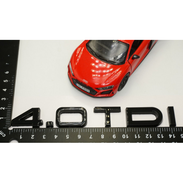 Audi 4.0 TDi B7 B8 B9 Siyah ABS 3M 3D Bagaj Yazı Logo Orjinal - 5