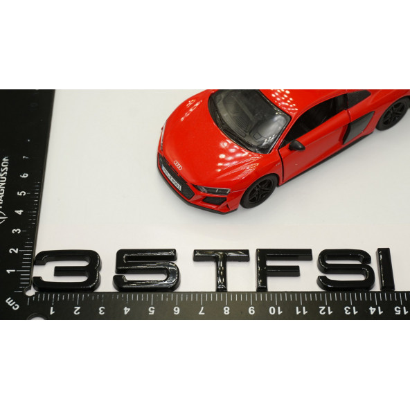 Audi 35 TFSİ Siyah ABS 3M 3D Bagaj Yazı Logo Orjinal Ürün - 5