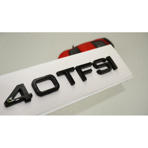 Audi 40 TFSİ Siyah ABS 3M 3D Bagaj Yazı Logo Orjinal Ürün
