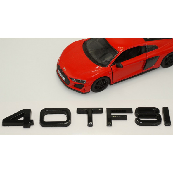 Audi 40 TFSİ Siyah ABS 3M 3D Bagaj Yazı Logo Orjinal Ürün - 3