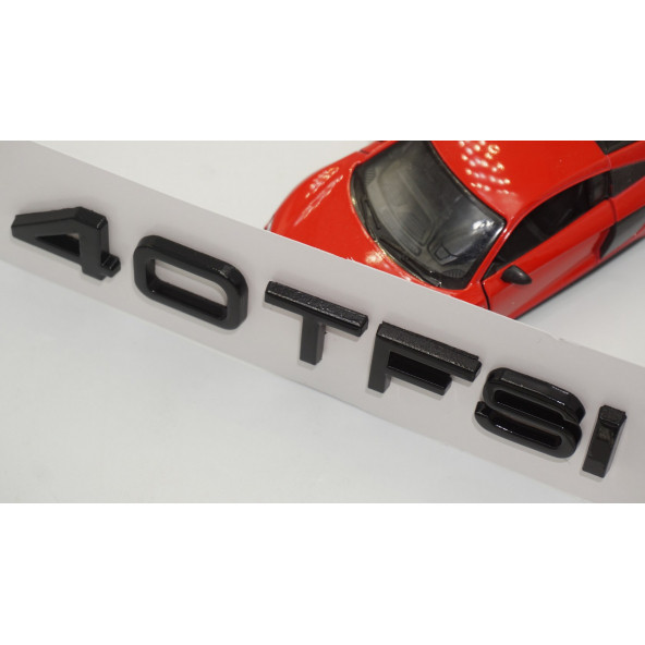 Audi 40 TFSİ Siyah ABS 3M 3D Bagaj Yazı Logo Orjinal Ürün - 4