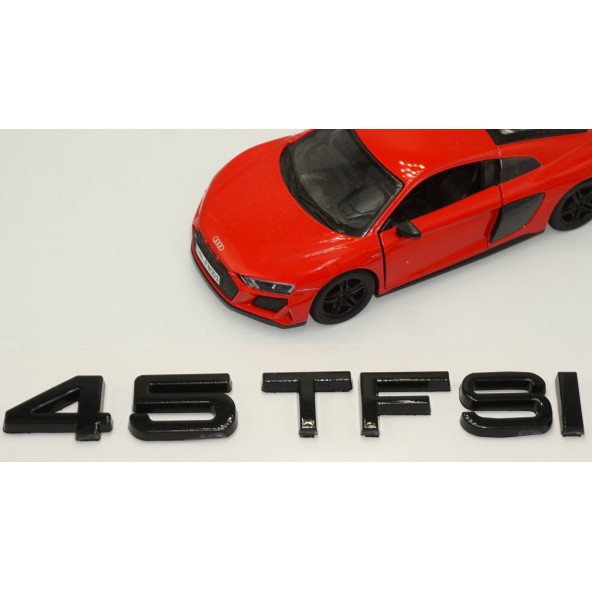 Audi 45 TFSİ Siyah ABS 3M 3D Bagaj Yazı Logo Orjinal Ürün - 3