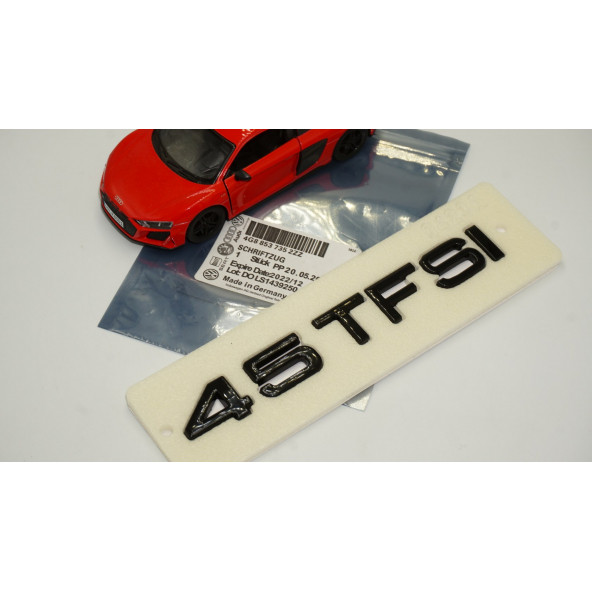 Audi 45 TFSİ Siyah ABS 3M 3D Bagaj Yazı Logo Orjinal Ürün - 7