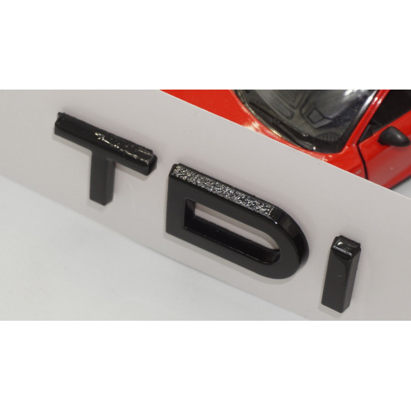 Audi TDi B7 B8 B9 Siyah ABS 3M 3D Bagaj Yazı Logo Orjinal Ürün - 4
