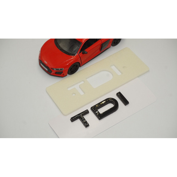 Audi TDi B7 B8 B9 Siyah ABS 3M 3D Bagaj Yazı Logo Orjinal Ürün - 6