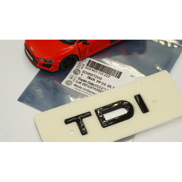 Audi TDi B7 B8 B9 Siyah ABS 3M 3D Bagaj Yazı Logo Orjinal Ürün - 7