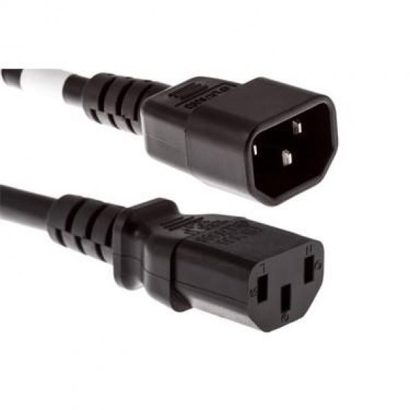 3x0.75 mm C13 - C14 Power Uzatma Kablosu - 1.5 Metre