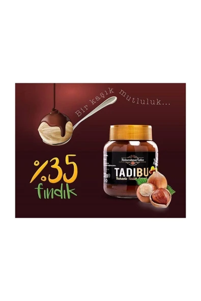 Abdurrahman Tatlıcı Tadıbu 330 gr 3lü Kakaolu Fındık Ezmesi - 3