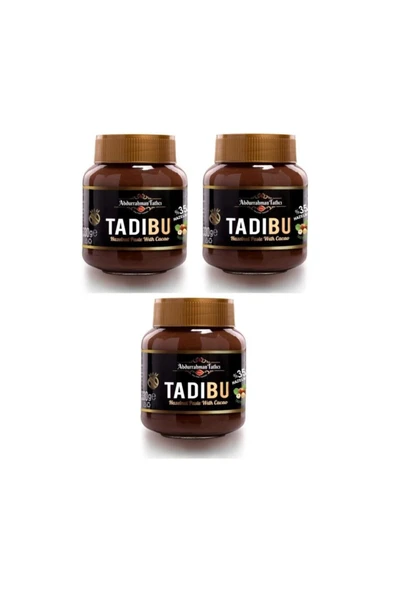 Abdurrahman Tatlıcı Tadıbu 330 gr 3lü Kakaolu Fındık Ezmesi - 1